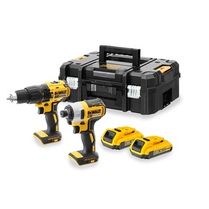סט מקצועי מברגה/ מקדחה + אימפקט DEWALT DCK2060M2T 18v