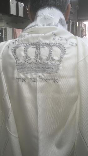 טלית צמר עם כתר אימפלא מפואר דגם 24001