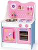 מטבח לילדים מהאגדות וורוד עם כיור, תנור, ארון ו-9 פרטי איבזור