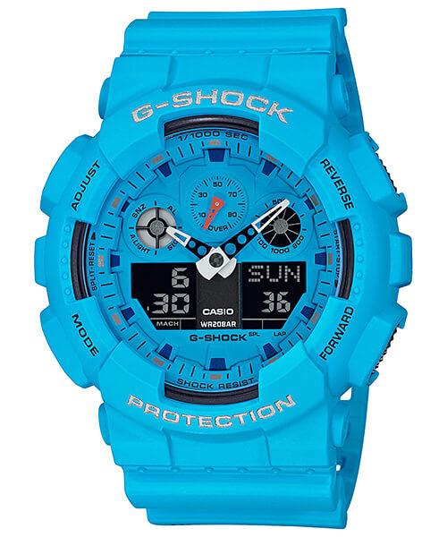 G-Shock GA-100RS-2A Casio g-shock - Casio g-shock - שעונים אנאלוגים