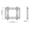 מתקן תליה לטלוויזיה Audio Line ‏ דגם LCD200P