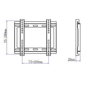 מתקן תליה לטלוויזיה Audio Line ‏ דגם LCD200P אודיו ליין