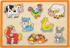 פאזל כפתורי עץ - חיות בית ומשק