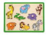 פאזל כפתורי עץ - חיות 