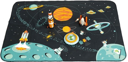 שטיח משחק + חלליות וחייזר - הרפתקאה בחלל