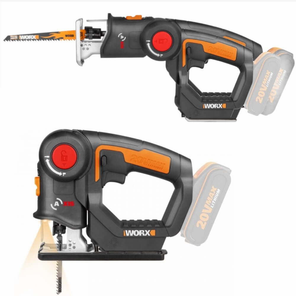 מסור אנכי חרב עם סוללה ומטען WORX WX550.9 