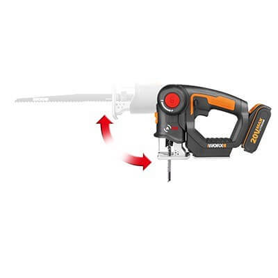 מסור אנכי חרב עם סוללה ומטען מהיר WORX WX550.9 
