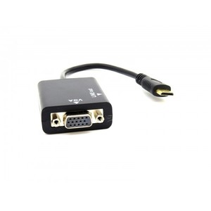 כבל מתאם מיני HDMI לVGA כולל אודיו