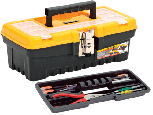 ארגז כלים 13'' סגר מתכת SUPER- BAG HUNTER 170115-001