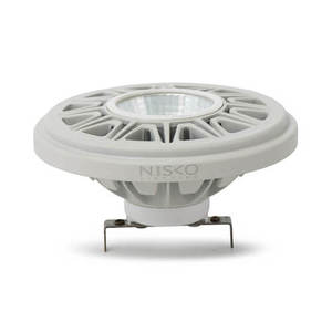 נורת QR111 ניסקו לד לבנה 12W/12V אור חם 38° Nisko 
