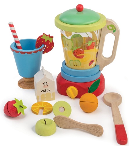 סט בלנדר להכנת שייקים מעץ מלא 15 חלקים