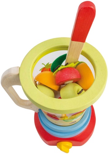 סט בלנדר להכנת שייקים מעץ מלא 15 חלקים