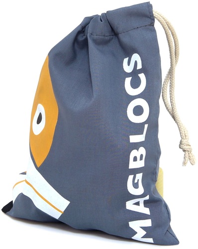 בלוקים מגנטים מעץ - חללית 12 חלקים