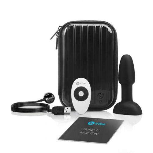 פלאג אנאלי רוטט רימינג למתחילות עם שלט רחוק B-vibe Rimming Plug Petite