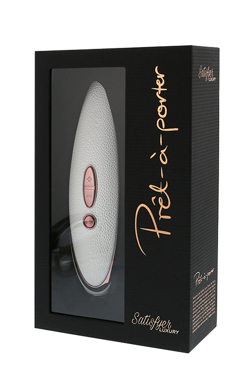 סטיספייר יוקרתי דגם מעצבים Satisfyer  Luxury Pret a Porter  ורוד ולבן