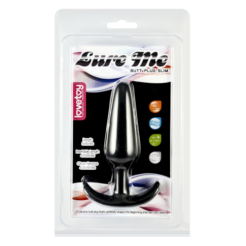 פלאג אנאלי למתחילות מסיליקון פרמיום Lovetoy - LURE ME Classic Anal Plug S