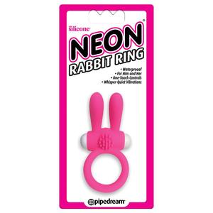 טבעת הארנב הרוטט Pipedream- Neon Rabbit Ring