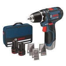 מברגה/ מקדחה כולל אביזרים BOSCH GSR 12V-15