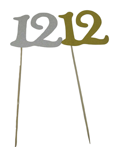 שיפוד ענק 12 נצנץ כסף/ זהב 5 יח' - מחיר ליחידה