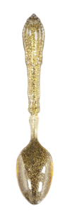 כף זהב נצנצים דגם וינטג 10 יח