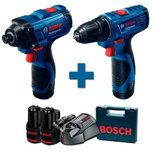 סט2 כלים מברגה/מקדחה BOSCH GDR+GSR