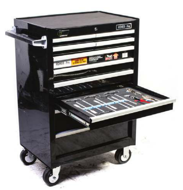 עגלת כלים 10 מגירות מעמס כבד