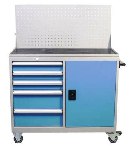 עגלת כלים משולבת 5 מגירות+ארון