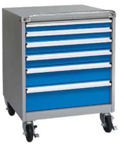 יחידת 6 מגירות למעמס כבד מתכת