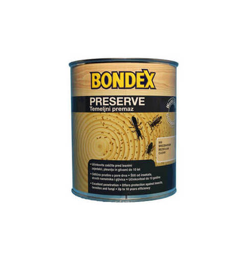 משמר עץ שקוף אנטי מזיקי עץ וריקבון 0.75 BONDEX PRESERVE בונדקס