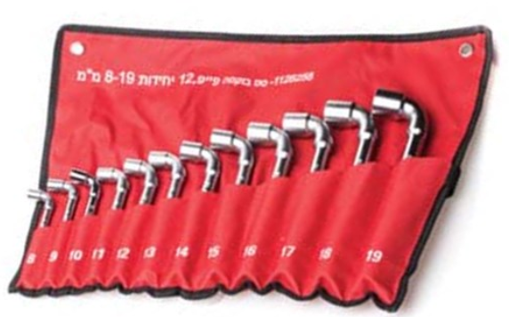 סט בוקסה פייפ עם חור 8-19 מ"מ, 12 יחידות
