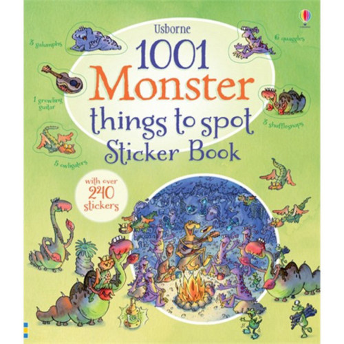1001 דברים למצוא ולמנות במפלצות עם 240 מדבקות