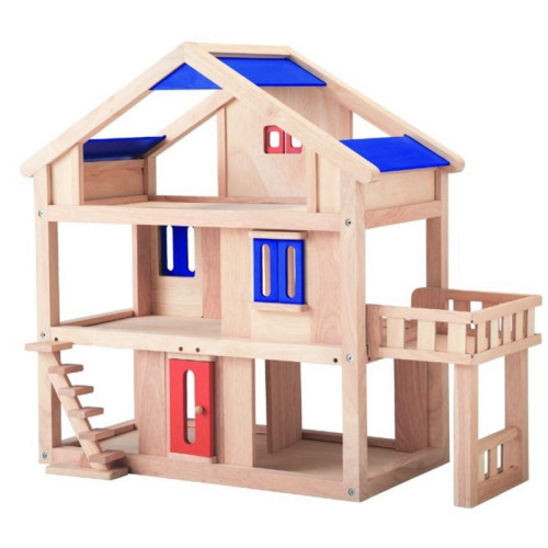 בית בובות מעץ עם מרפסות | Plan toys