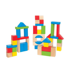 קוביות עץ צבעוניות לילדים | Hape