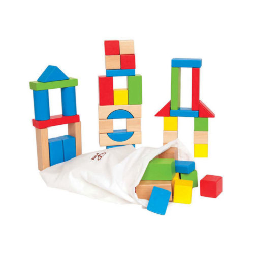 קוביות עץ צבעוניות לילדים  |  Hape
