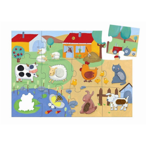 פאזל חיות חווה -מישוש