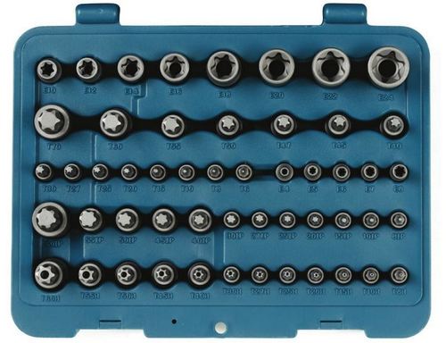 סט בוקסות + ביטים TORX 52 יחידות / מ