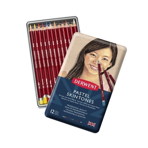 סט 12 עפרונות פסטל גווני-עור PASTEL SKINTONES 