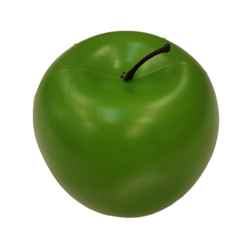תפוחים מלאכותיים ירוקים מפלסטיק 12 יחידות