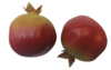 רימונים מלאכותיים מפלסטיק, 12 יחידות
