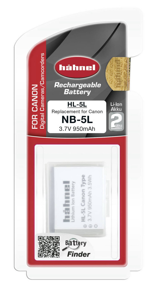 סוללה למצלמות קנון חליפית ל–CANON NB5H