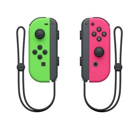 Switch Joy-Con Pair Neon Green Neon Pink Splatoon 2 Edition