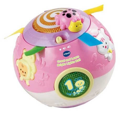 כדור תנועה לעידוד זחילה דובר עברית - ורוד