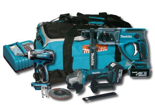 סט אימפקט פטישון ומשחזת DLX4071MX1 Makita