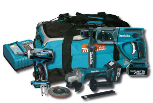 סט אימפקט פטישון ומשחזת DLX4071MX1 Makita