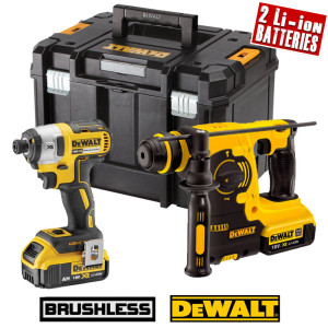 סט אמפקט BL, פטישון 4AH DCK2531M2 DEWALT