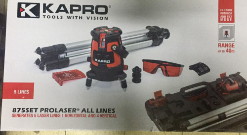 פלס לייזר 875SET KAPRO   LINES 5  מסתובב