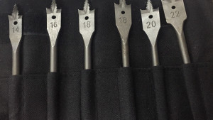 סט 6 יח מקדחי פרפר מקצועיים לעץ בנרתיק בד BOSCH