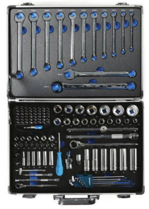 סט בוקסה 1/2" עם 1/4 ומפתחות 118 יחידות 013745 SIGNET