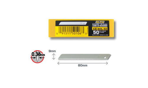 50 להבים ללא שבירה לסכין צר AB-SOL-50 OLFA