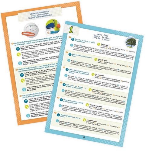 מיני מיקרוסקופ מדעי לילדים 10X עם תאורה ו 10 ניסויים